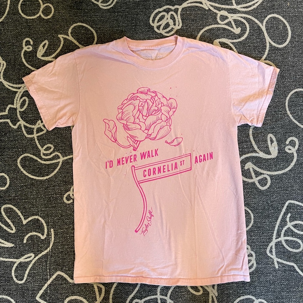Pink Cornelia Street Taylor Swift tee